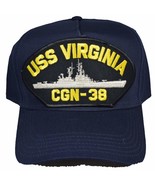 EC USS Virginia CGN-38 HAT - Navy Blue - Veteran Owned Business - $22.98