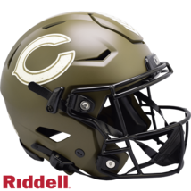 Chicago Bears Helmet Riddell Authentic Full Size SpeedFlex Style Salute To Servi - $707.99