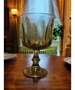 Vintage Hazel-Atlas &quot;Lyric&quot; Avocado Green Water Goblets – Set of 6, Mid-... - $60.00