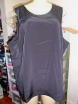 Fashion Bug Woman Sleeveless Plus Size 18 Tank Top Shirt Cami BLACK NEW - £7.95 GBP