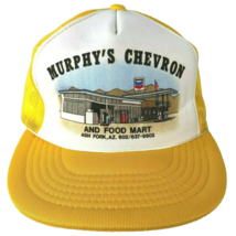 Murphys Chevron Food Mart Vtg Trucker Hat Cap Snapback Ash Fork AZ Mesh Foam NOS - £22.67 GBP