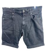 G-Star Raw 3301 Slim Black Cuffed Shorts Size 33 - $19.79
