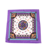 Vintage 80s Colorful Southwestern Indian All Over Print Bandana Handkerc... - $34.05 CAD