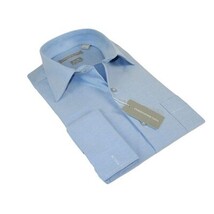 Men's Dress Shirt Christopher Lena 100% Cotton Wrinkle Free C507Wd0f blue image 7
