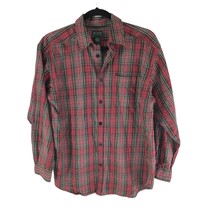 The Childrens Place Boys Flannel Shirt Cotton Button Down Pocket Plaid R... - $12.59