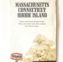 1972 Texaco Road Map Mass Conn Rhode Island New England Folding 26.5 x 1... - €25,67 EUR