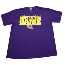 LSU Tigers Shirt Mens Large L Purple Football Workout Gym Casual NCAA - £14.75 GBP