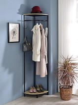 Kings Brand Furniture - Pasmore Entryway Corner Freestanding Hall Tree Coat Rack - £69.15 GBP