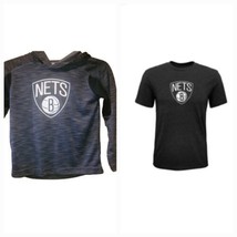 NWT Brooklyn Nets boys hoodie &amp; Tshirt size x small 4/5 - £11.19 GBP