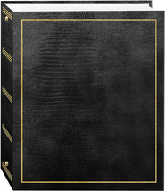 Magnetic Self-Stick 3-Ring Photo Album 100 Pages (50 Sheets), Black - $24.87