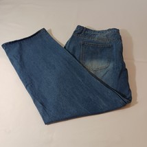 Surprise Women&#39;s Blue Denim Distressed 4-Button Jeans Size 2XL Measured ... - $13.85