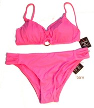 Bar III Pink Ring Top Bikini Swimsuit Size S Top, M Bottom NWT $88 - £47.01 GBP