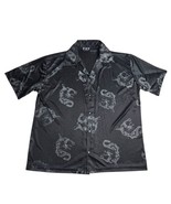 Vintage Pop Icon Button Up Chinese Dragons AOP Rave Club Camp Shirt USA ... - $740.37 MXN