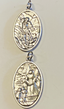 Saint Michael the Archangel &amp; Guardian Angel 2 Sided Medal,  New MD-061 - £4.68 GBP