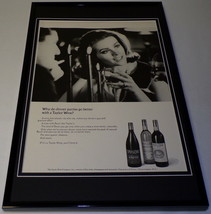1965 Taylor Burgundy Wine Framed 11x17 ORIGINAL Vintage Advertisin​g Poster - $69.29
