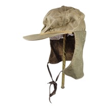 VTG Duxbak Action Sportswear Hat Canvas Wax Corduroy Trapper One Size - $31.03