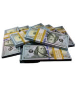 100,000$ FULL PRINT Realistic Prop Money Fake 100 Dollar Bills REAL CASH Replica - £47.81 GBP