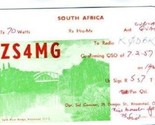 1957 QSL Kroonstad South Africa ZS4MG - £7.10 GBP