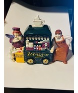 San Francisco Music Box Bakery Espresso Coffee Pitcher Coffee Figurine C... - £194.64 GBP