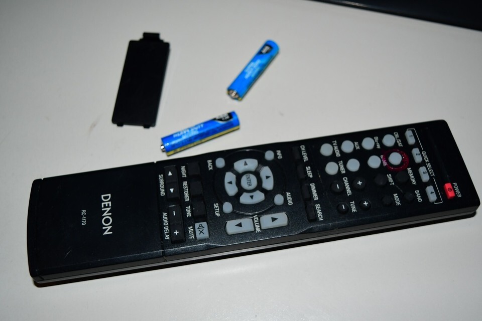 DENON RC-1170 A/V RECEIVER REMOTE for AVR-1513 DHT-1513BA TESTED W BATTE... - $21.60