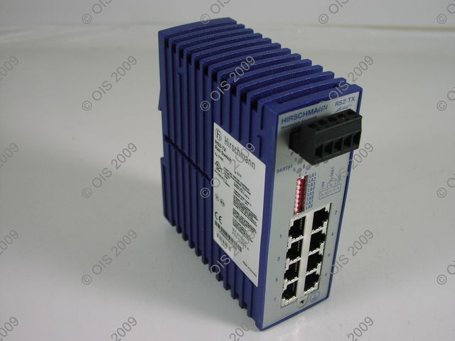 Hirschmann RS2-TX Din Rail Ethernet Switch 8 Port 10/100 - $44.99