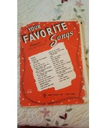Vintage 1962 Your Favorite Songs! Complete With Words &amp; Music. - €5,09 EUR