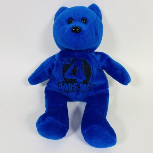 WCW 4 Horsemen Pro Wrestling Bean Bear Stuffed Animal Plush WWE Toy Vintage Blue - £7.43 GBP