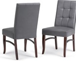Simplihome Ezra Deluxe Dining Chair (Set Of 2), Sq.Are, Upholstered, For... - $259.97