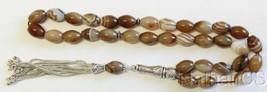 Luxury Tesbih Prayer Beads Top Quality Botswana Agate AA Grade  - £222.65 GBP