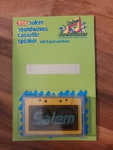 Vintage Salem Cigarettes Promo 90s Soundwaves Cassette Speaker 3.5mm Plug Sealed - £15.06 GBP