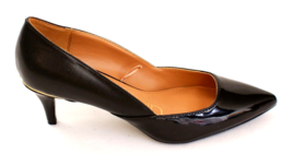 Calvin Klein Patna Black Man Made Patent Leather Pumps Heels Women&#39;s 5.5 - £62.29 GBP