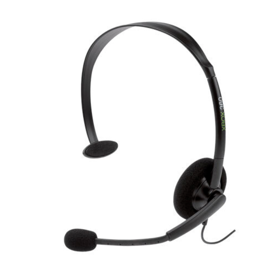 Microsoft Xbox 360 Wired Mono Headset Headphone for Gaming Boom Microphone - $10.48