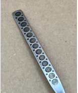 Imperial Ramona Set of 4 Teaspoons Stainless Black Circles Pattern w/ Fl... - $360.15 MXN