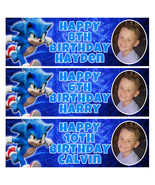 SONIC PHOTO Personalised Birthday Banner - Sonic Birthday Party Banner -... - €4,17 EUR