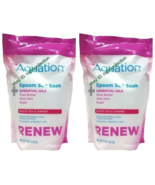 ( 2 ) AQUATION RENEW EPSOM SALT SOAK WHITE TEA &amp; JUNIPER w/ Shea &amp; Aloe ... - $39.59
