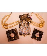 VeroniQ Trends-Elegant Long Rani Haar Pendant in Gold Meenakari Pendant ... - £138.27 GBP