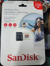 Sandisk Ultra Micro Sdxc Sd Memory Card 256GB Uhs Card With Adapter New - £14.23 GBP