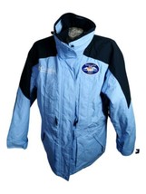 Columbia Jacket Womans Winter Parka Size L Blue NBC TV Olympics 2002 Vintage - $124.69