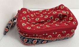 Vera Bradley Retired Classic Red Cosmetic Bag 6.5” By 2” - $14.01
