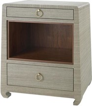 Side Table BUNGALOW 5 MING Contemporary Chow Feet Lacquered Sage Green Stained - £1,688.17 GBP