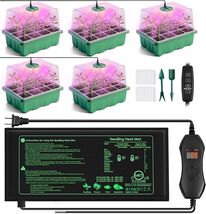 Advanced Indoor Gardening Seed Starter Tray Set with Grow Light &amp; Humidi... - $74.20