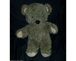 17&quot; BIG VINTAGE RUSS BERRIE BROWN GRAY BABY TEDDY BEAR STUFFED ANIMAL PL... - £30.20 GBP
