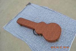 brown color guitar hardcase for dark red inside fit for LP electric guitar - £125.80 GBP