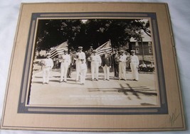 1932 ANTIQUE SOUTHWESTERN FIREMAN PARADE PHOTO SALAMANCA NY + MEDAL - £29.04 GBP