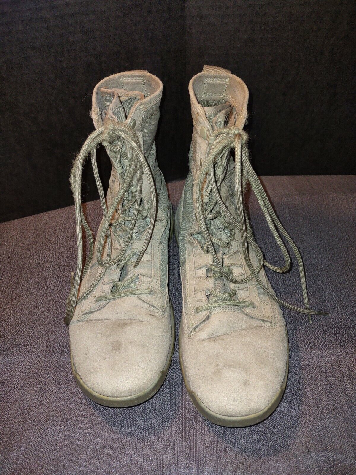 NIKE SAGE GREEN MILITARY TACTICAL HIKING ROUGH TERRAIN BOOTS SIZE 7.5 - $38.69