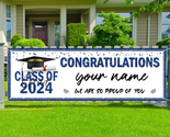 2024 Graduation Party Decorations Blue Personalized Class of 2024 Gradua... - £16.73 GBP