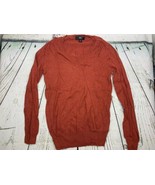 Maroon Sweater Medium Soft V Neck - £15.88 GBP