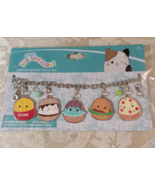 Squishmallows Original Bracelet Food 5 Interchangeable Charms Kellytoy New - €5,17 EUR