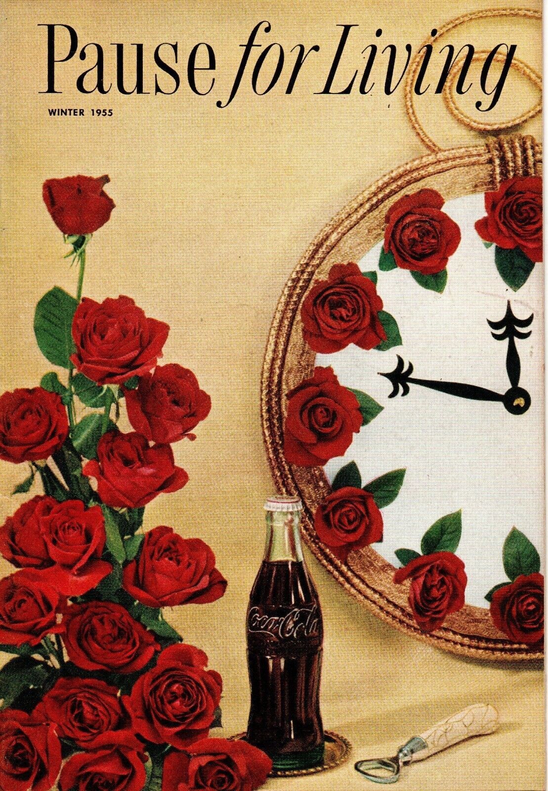 Coca Cola Pause for Living Magazine Winter 1955 Christmas is a lot of Th... - $6.79