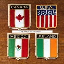 Vintage United States / Mexico / Ireland / Canada Flag Vintage Flag Patches - £6.36 GBP